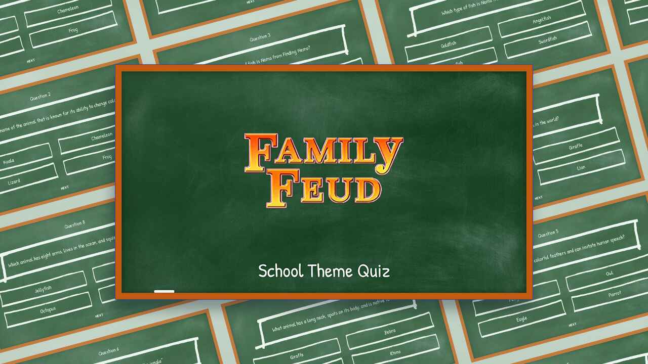 Family Feud School Quiz Template