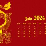 Lunar new year 2024 July calendar