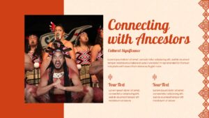 Maori Haka dance connecting with ancestors