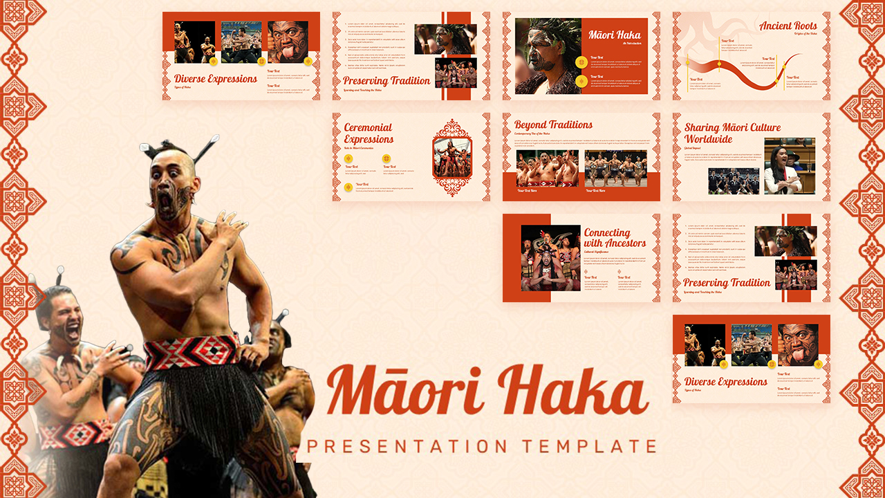 Maori Haka dance template
