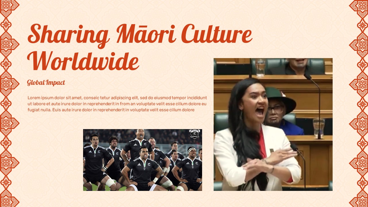 Maori dance in public