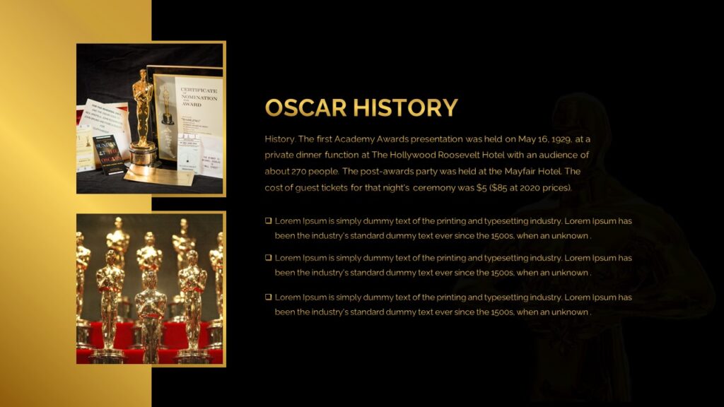 Free Oscars 2024 Template for Google Slides & PowerPoint