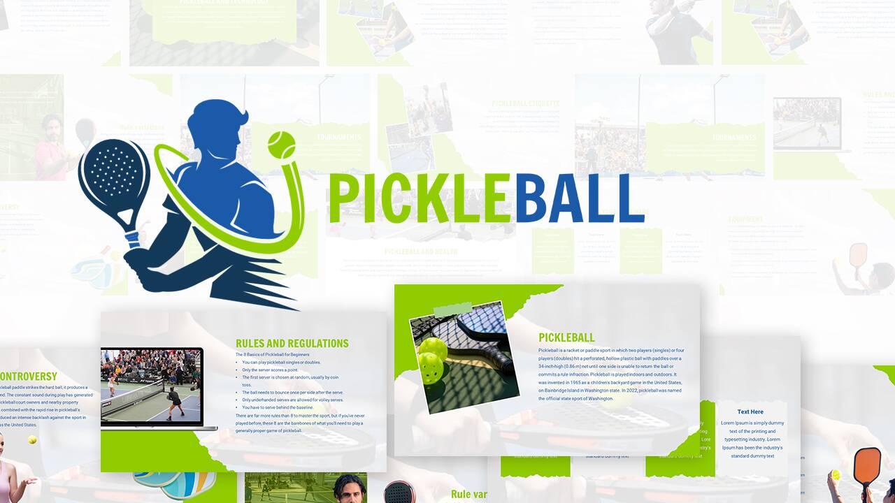 Pickleball game template