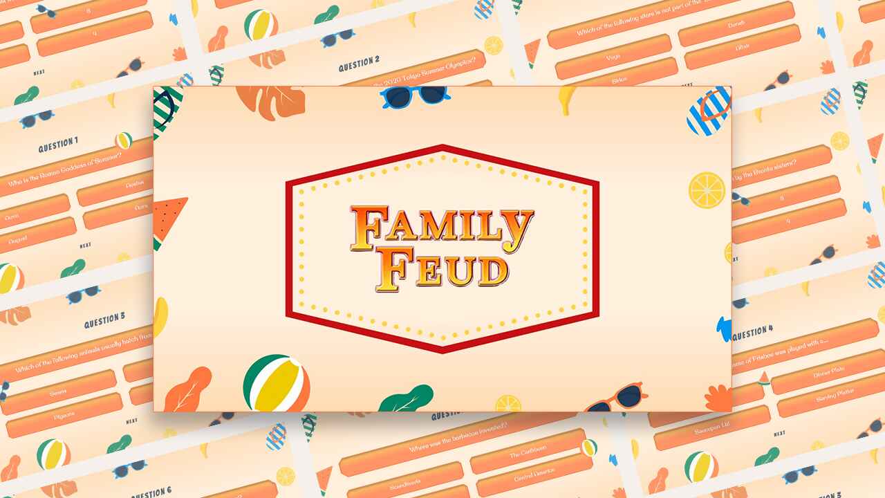 Summer Family Feud Template