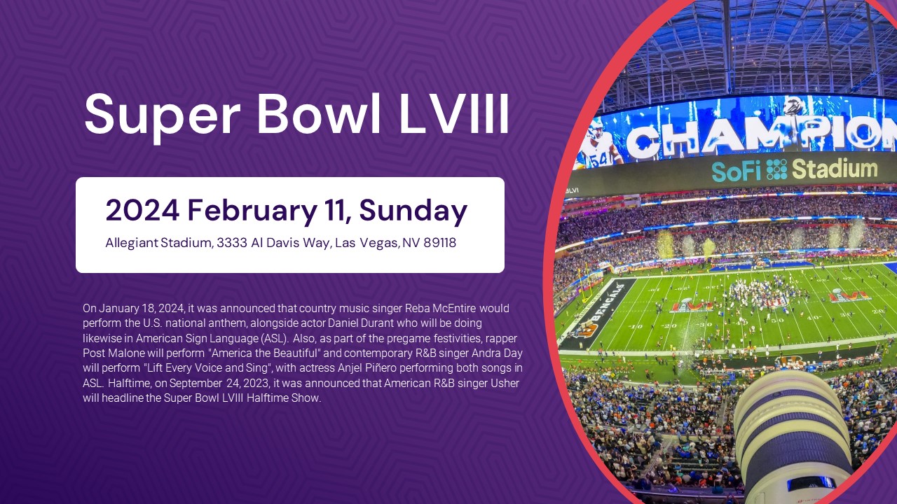 Super Bowl LVIII dates