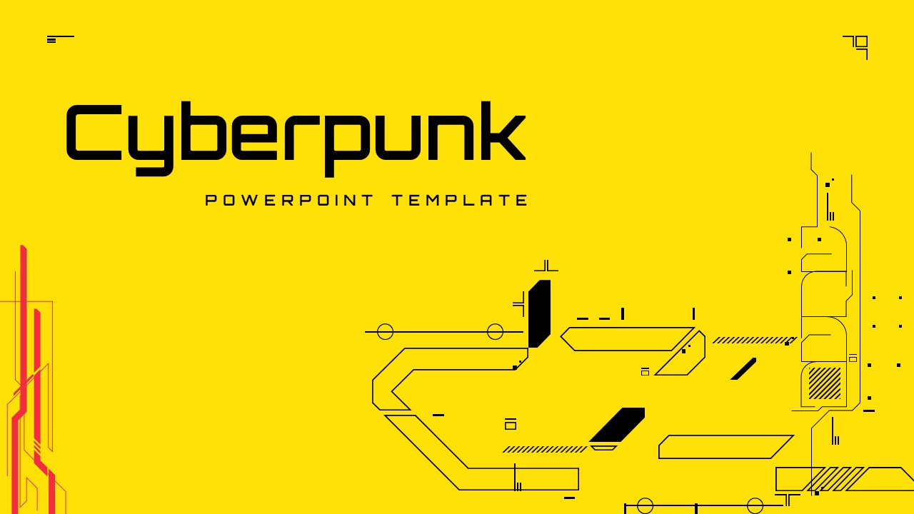 cyberpunk presentation template