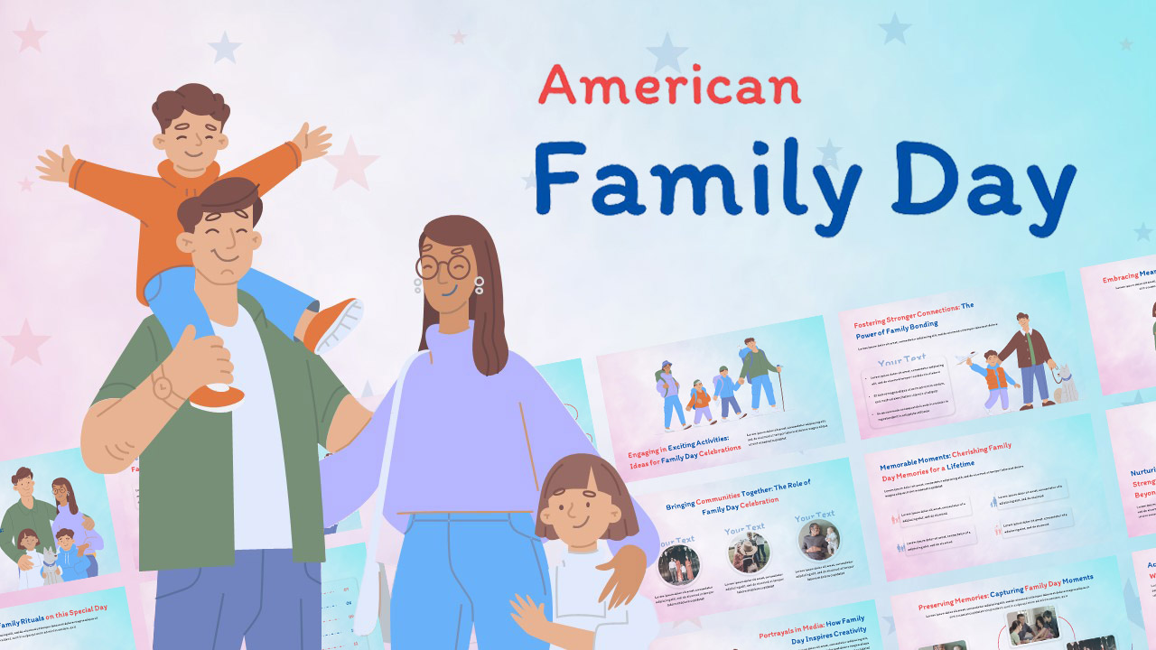 Free American Family Day Template