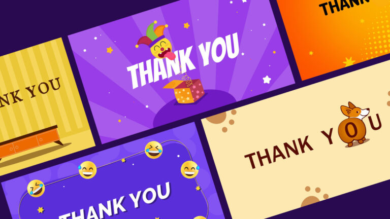 Funny thank you templates