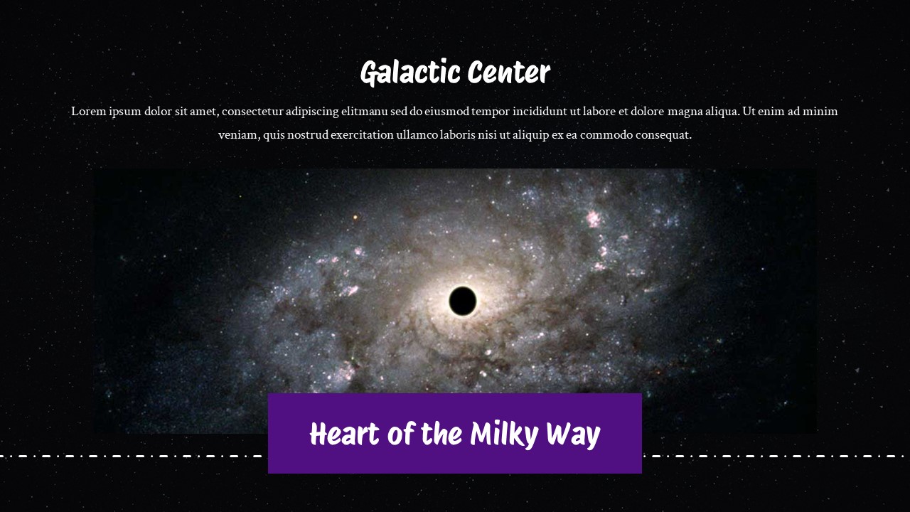 galaxtic center of milky way