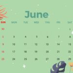 Plantilla de calendario de junio de 2024