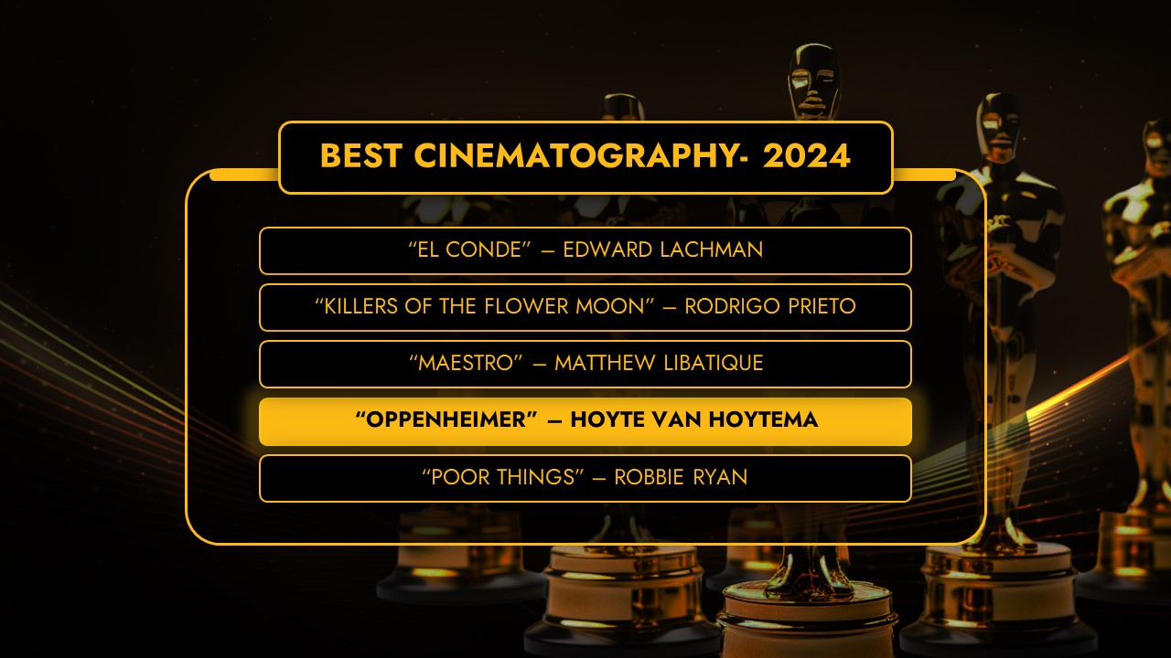 Oscars 2024 best cinematography award