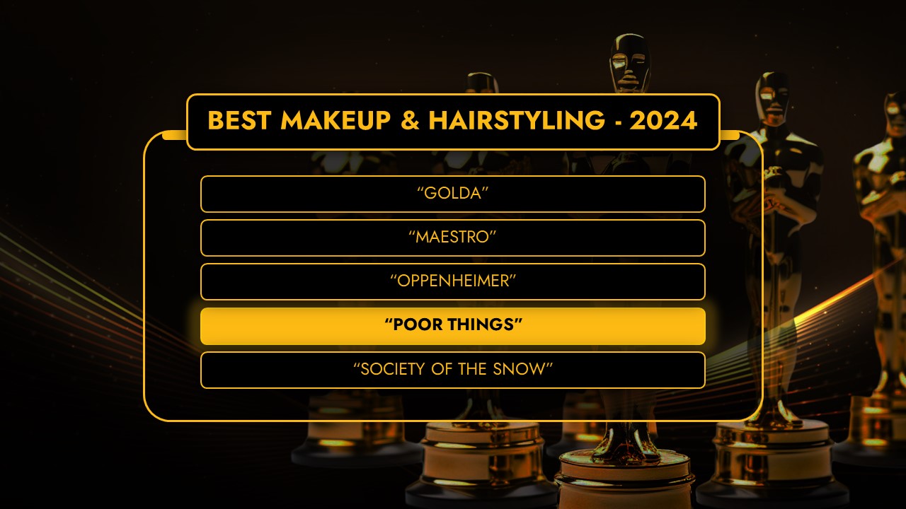 Oscars 2024 best makeup and hair styling