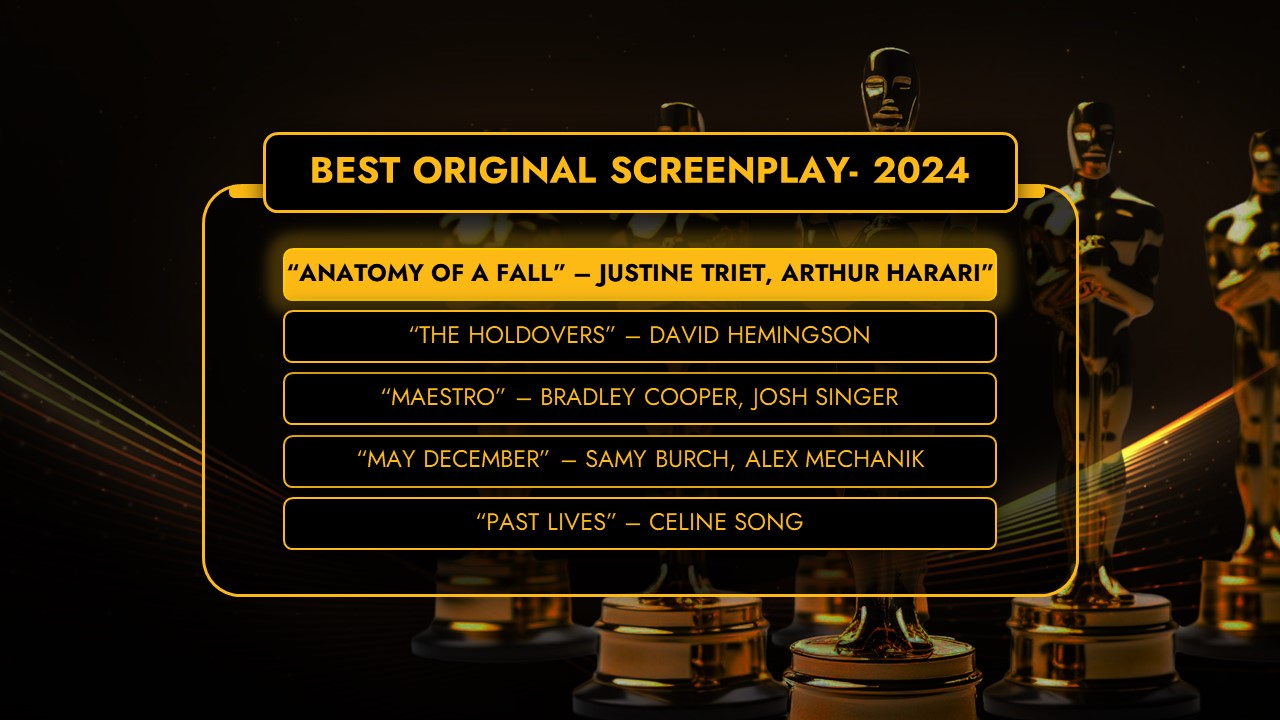 Oscars 2024 best original screenplay award