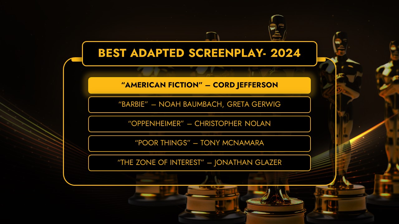 Oscars 2024 best screenplay award
