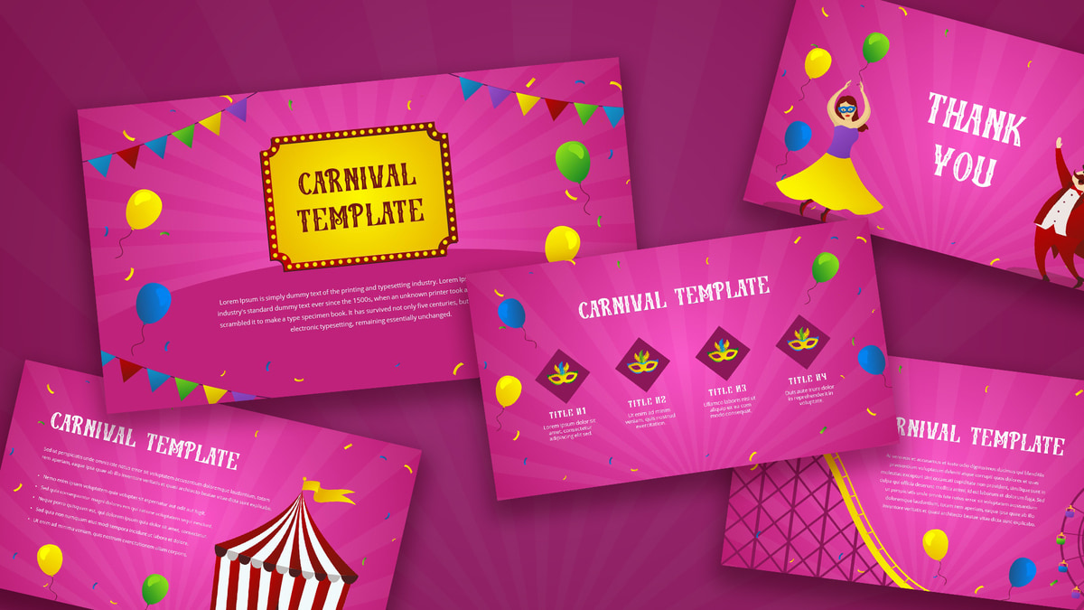 Pink Carnival theme template