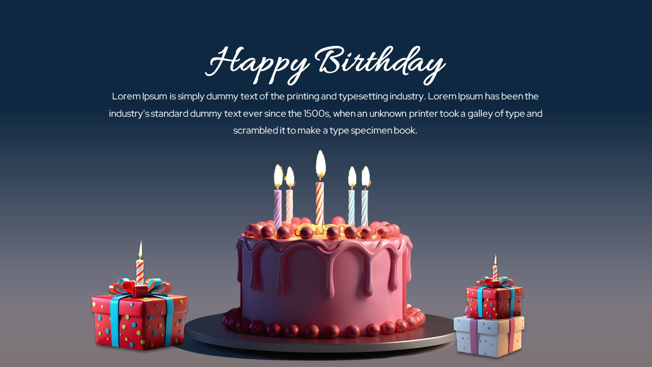 Free Birthday Wishes PowerPoint Templates And Google Slides