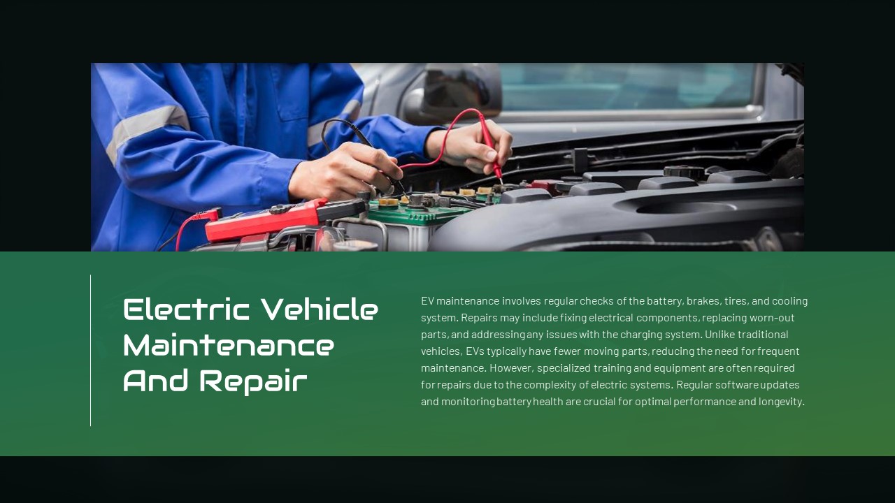 electric vehicle and maintenance