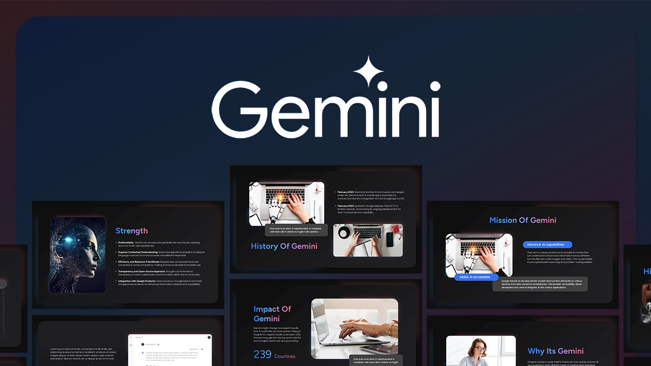 Google Gemini PowerPoint Template