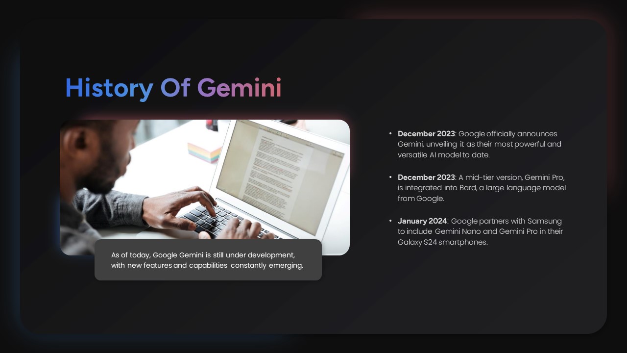 History of Google Gemini AI