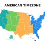 USA Timezone map