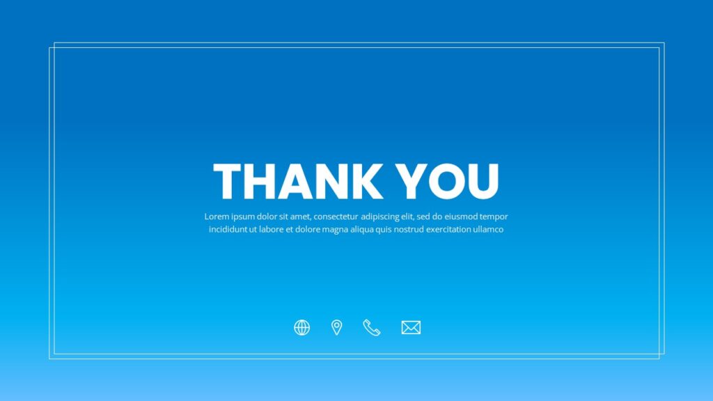 Free Simple Thank You Slides - SlideChef