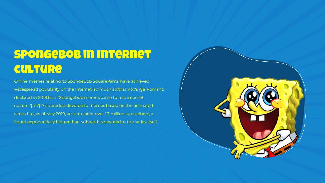 funny Google slides template in SpongeBob