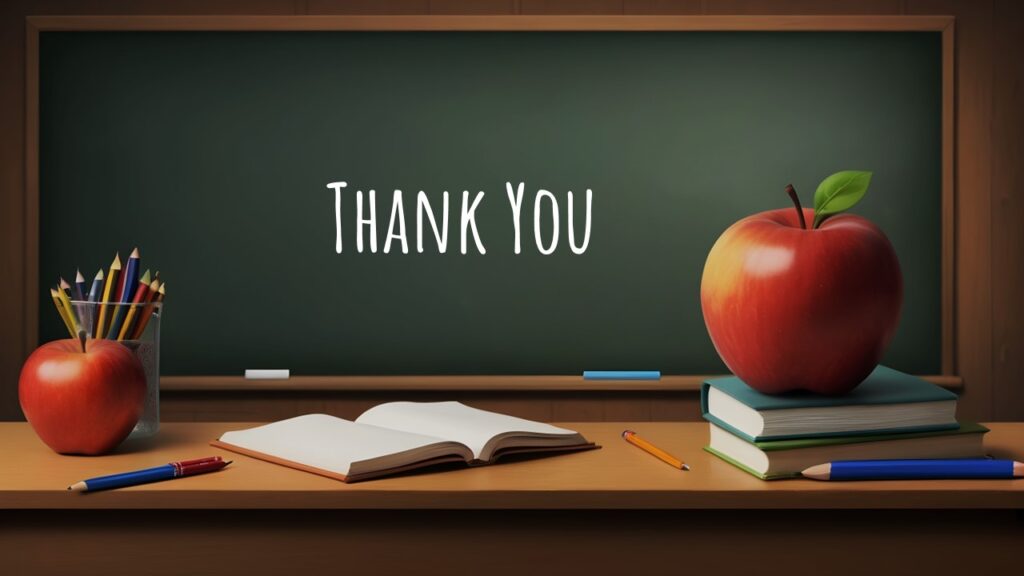 Free Thank You Note Template for Teachers - SlideChef