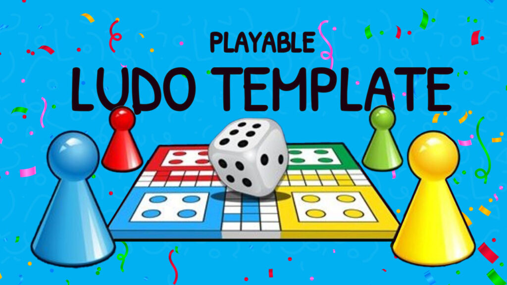 Ludo board game template