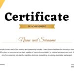 Printable certificate of completion