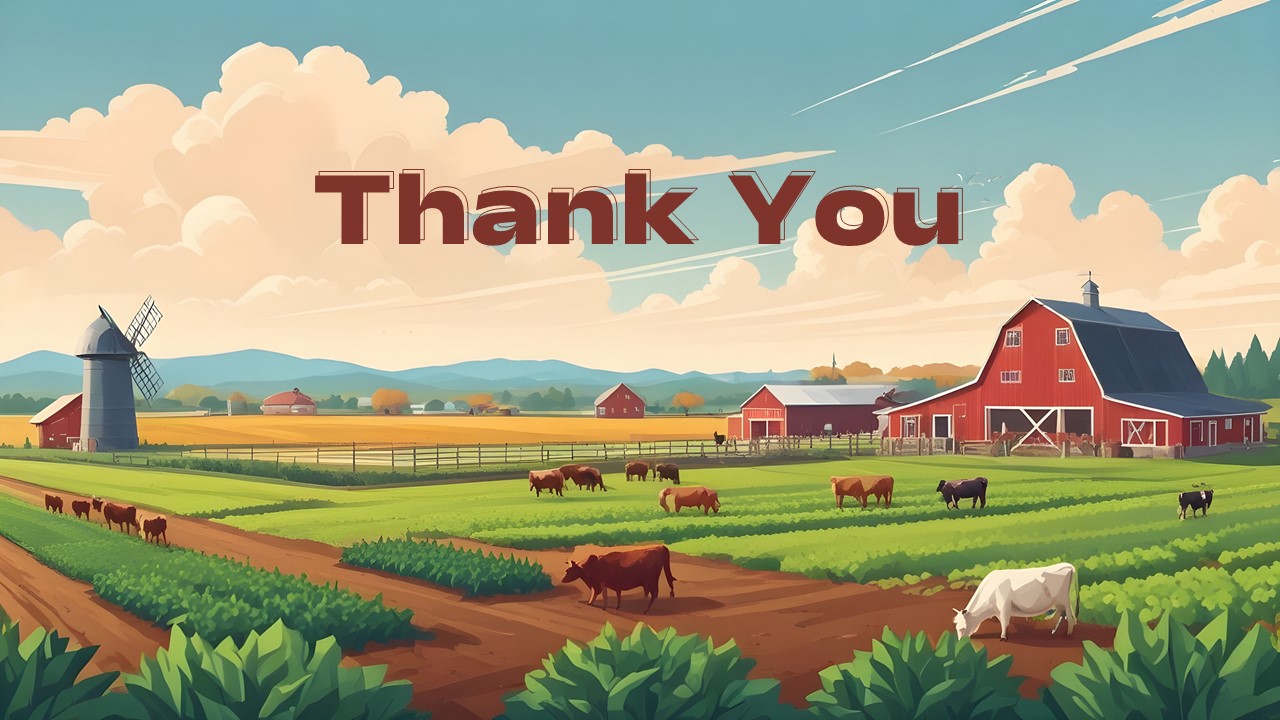 Agriculture thank you slides