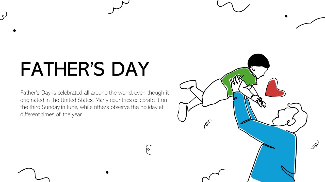 Dad day template