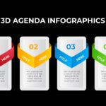 dark theme 3d agenda timeline