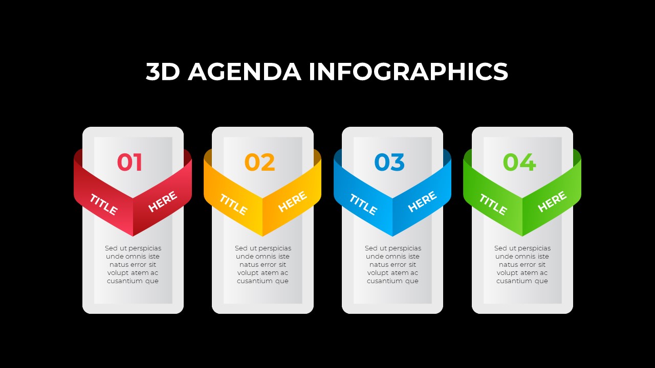 dark theme 3d agenda timeline