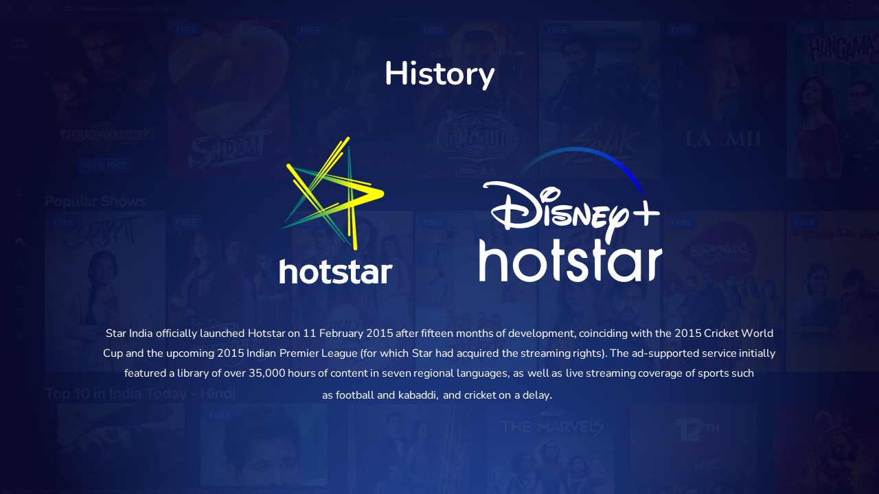 Disney Hotstar History