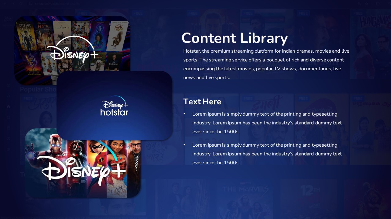 Disney Hotstar content library