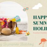 happy summer holidays template