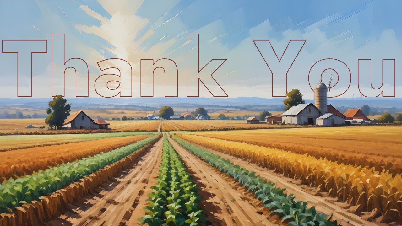 Simple thank you farmer card