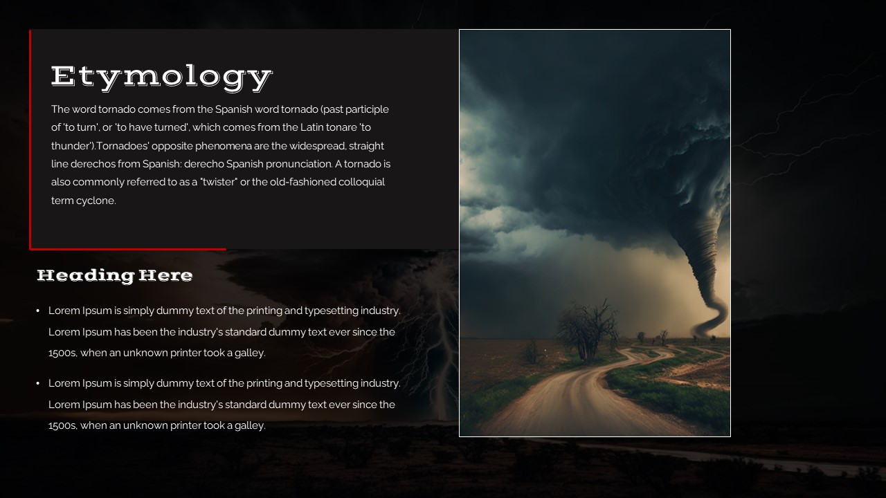 Tornado Etymology