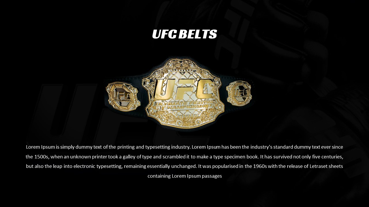 UFC Belts