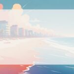 Aesthetic beach background