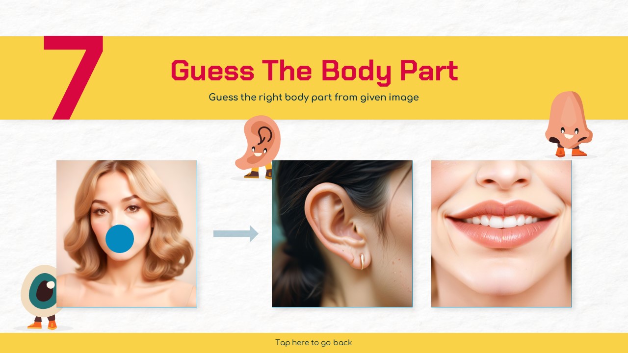 Body Part Quiz Template