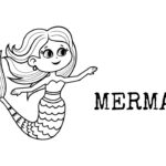 Cute Mermaid Coloring Pages