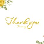 floral thank you poster