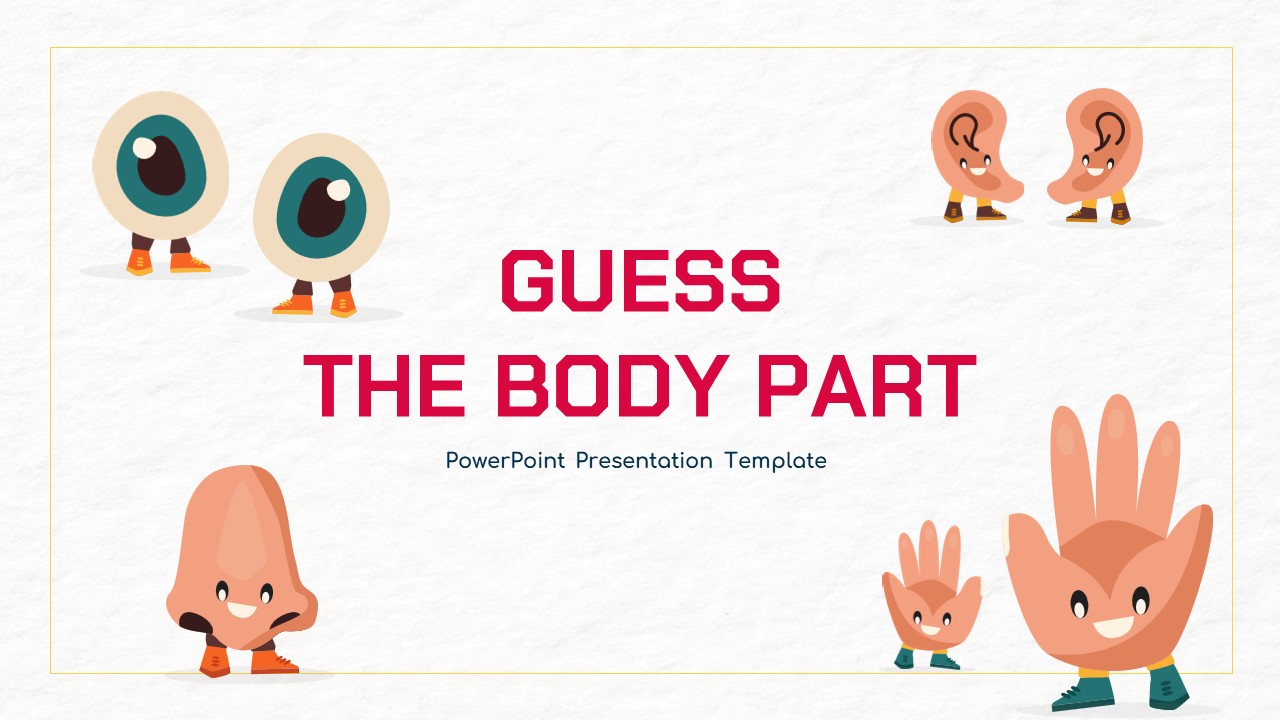 Guess the body part quiz template