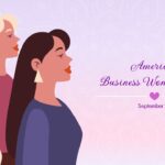 happy american business women working day template