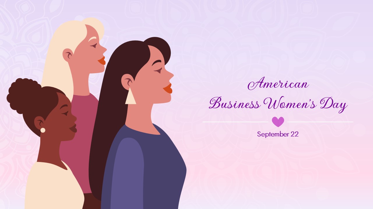 happy american business women working day template