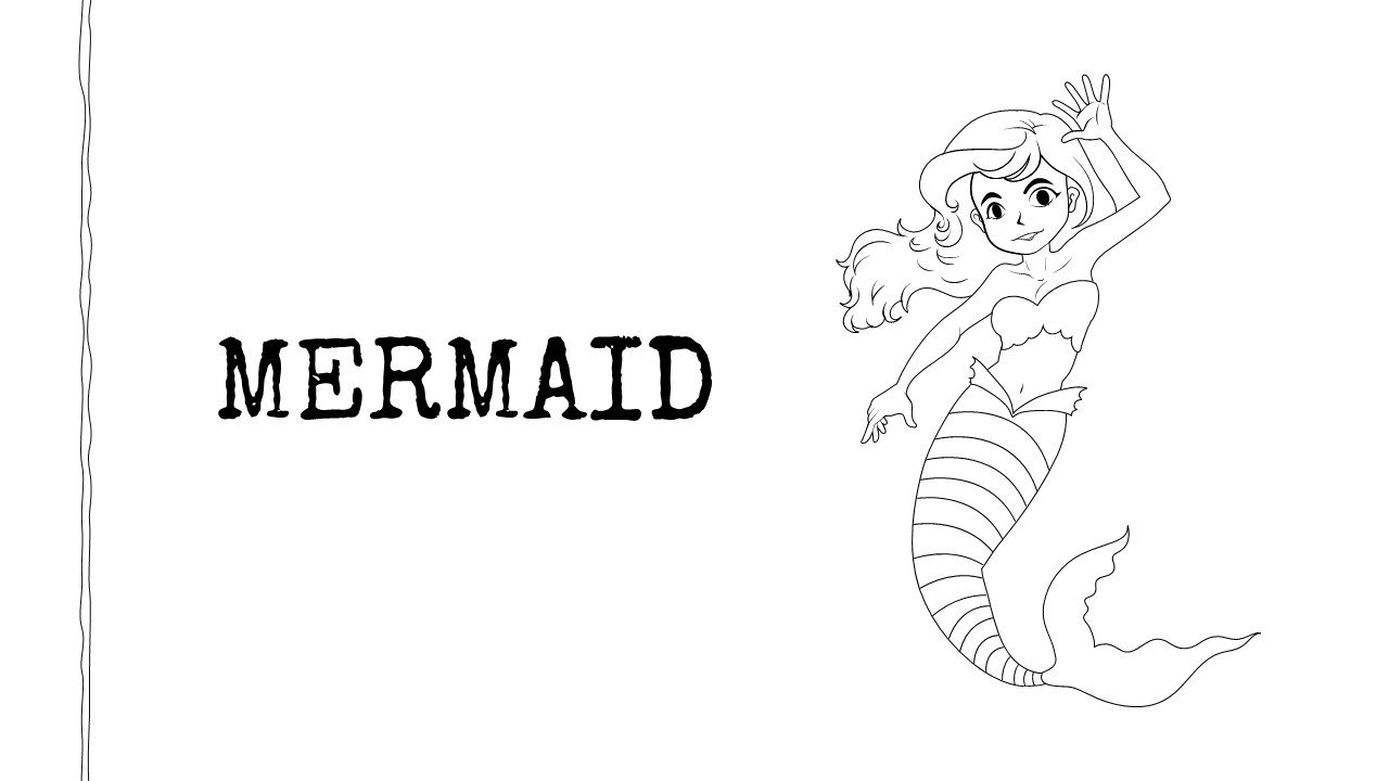 Memaid Coloring Pages