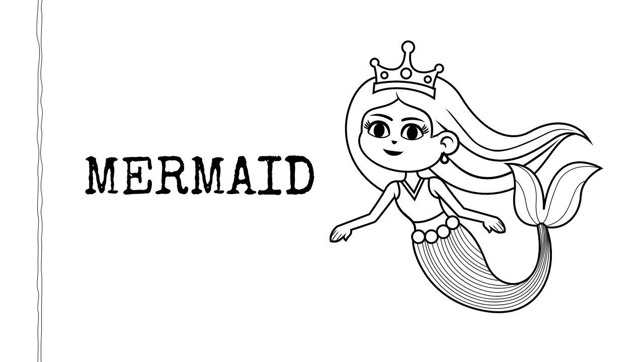 Mermaid Drawing Book