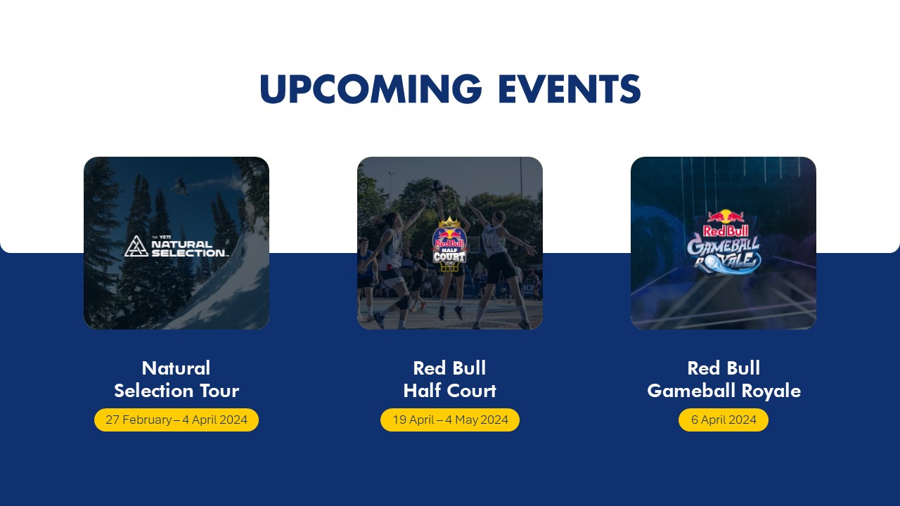 redbull upcoming events