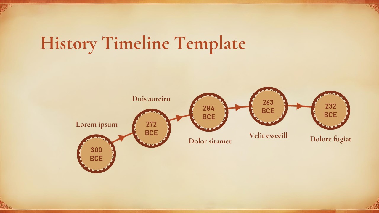 Traditional Timeline Template